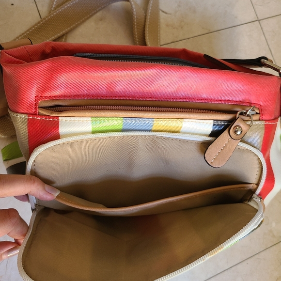 Giani Bernini multicolored striped adjustable bag - Picture 9 of 15